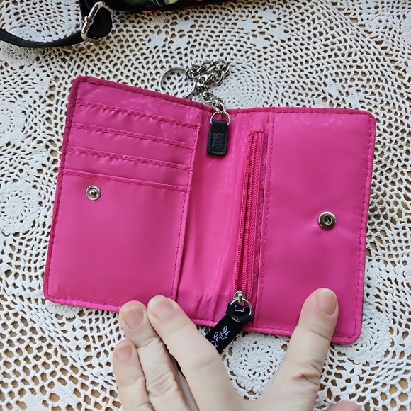 Lily Bloom Romantic Rose Blossom Crossbody And Matching Wallet Floral - Picture 8 of 14